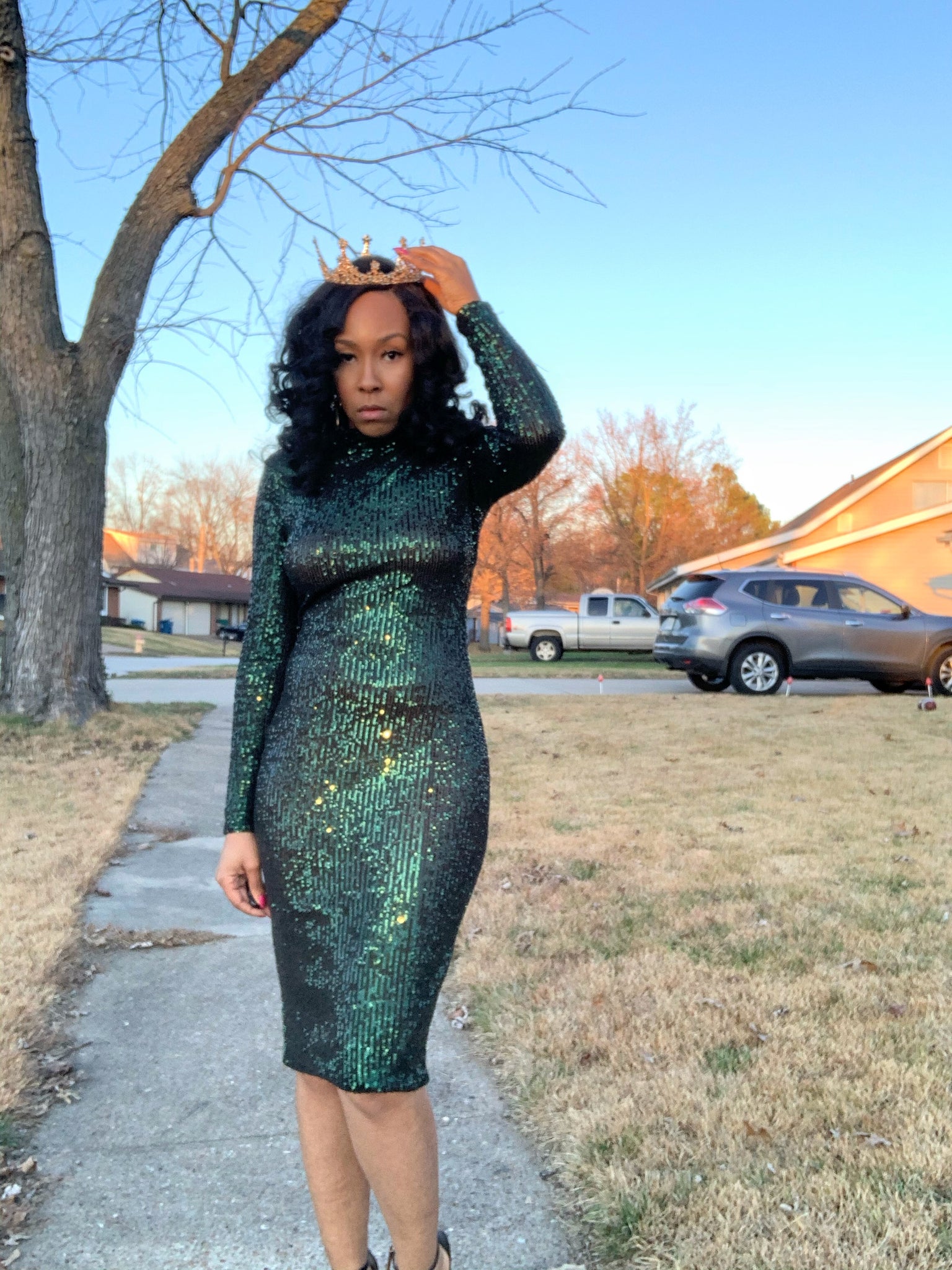 Emerald Goddess Dress TheZven Emerald Goddess Dress TheZven